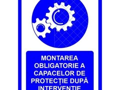 Placuta montarea obligatorie a capacelor de protectie dupa interventie